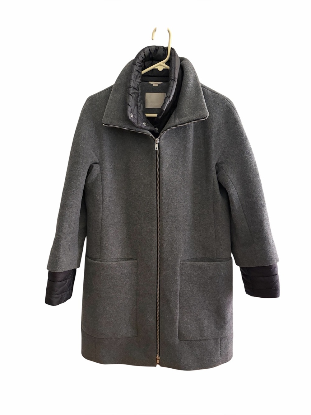 SOIA & KYO wool blend mixed media jacket size S